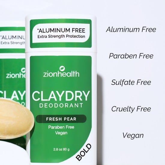 CLAYDRY™ BOLD Fresh Pear Aluminum-Free Natural Deodorant